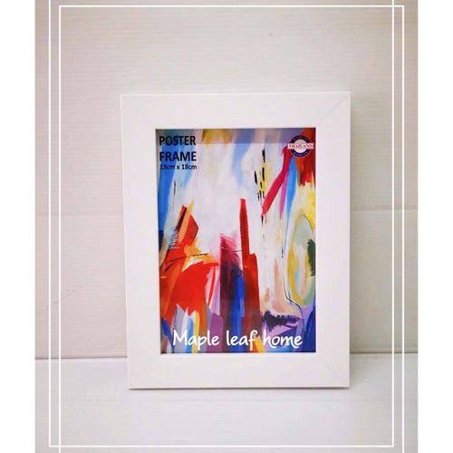 Maple Leaf Wooden Photo Frame 13x18cm White