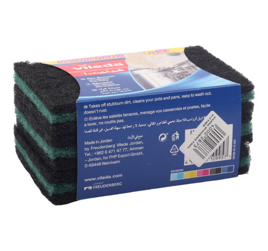Vileda Scourer Pad Value Pack 6 + 3 pcs