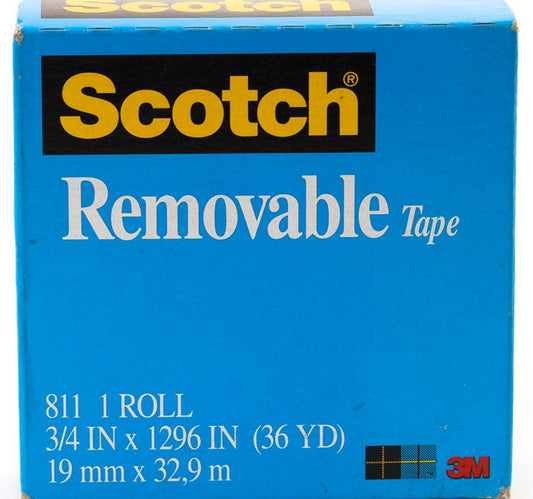 3M Scotch Magic Tape Boxed Removable 3/4in x 36yards 1Pc