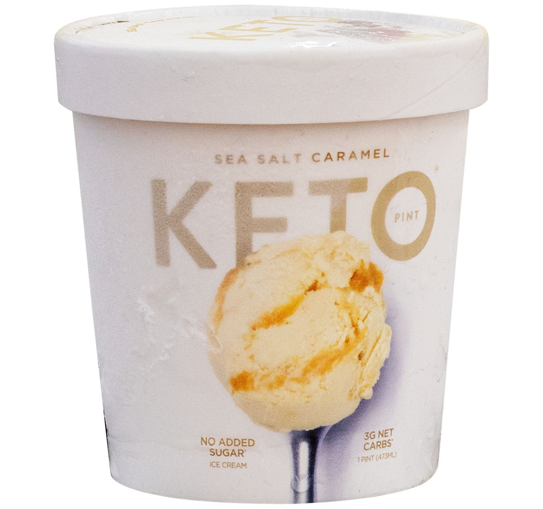 Keto Pint No Added Sugar Sea Salt Caramel Ice Cream 473 ml