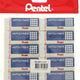 Pentel Hi-Polymer Eraser 10Pc PEZEH10