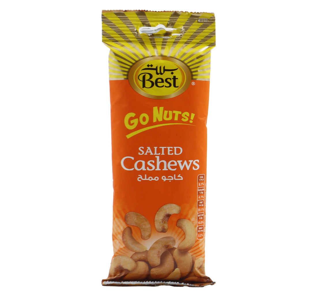 Best Go Nuts Cashews Salted Pouch 80 g