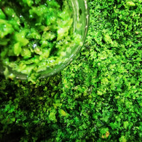 Garlic paste with herbs