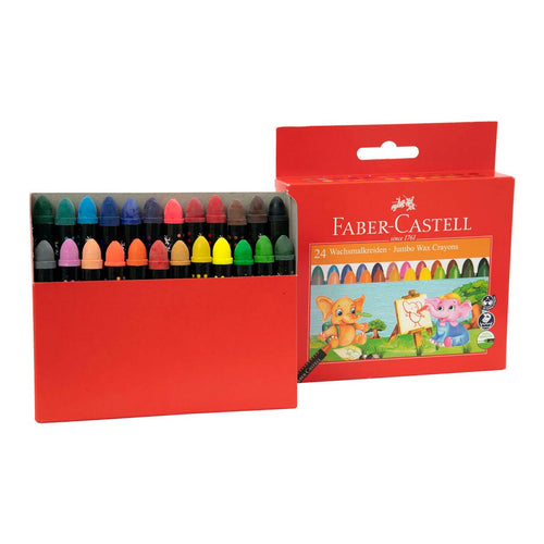Faber-Castell Jumbo Wax Crayons 24 Pieces