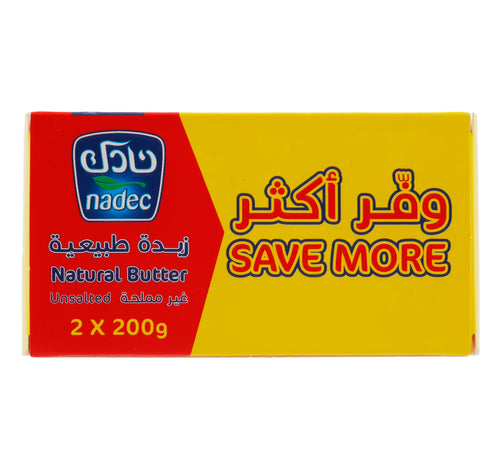 Nadec Butter Unsalted Value Pack 2 x 200 g