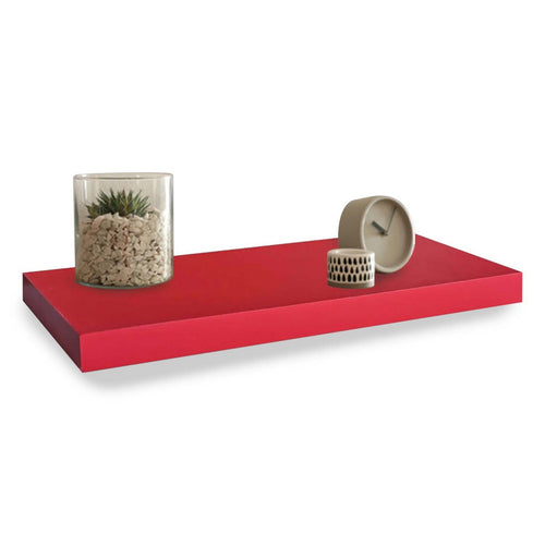 Maple Leaf Wall Shelf 80cm Red A901P