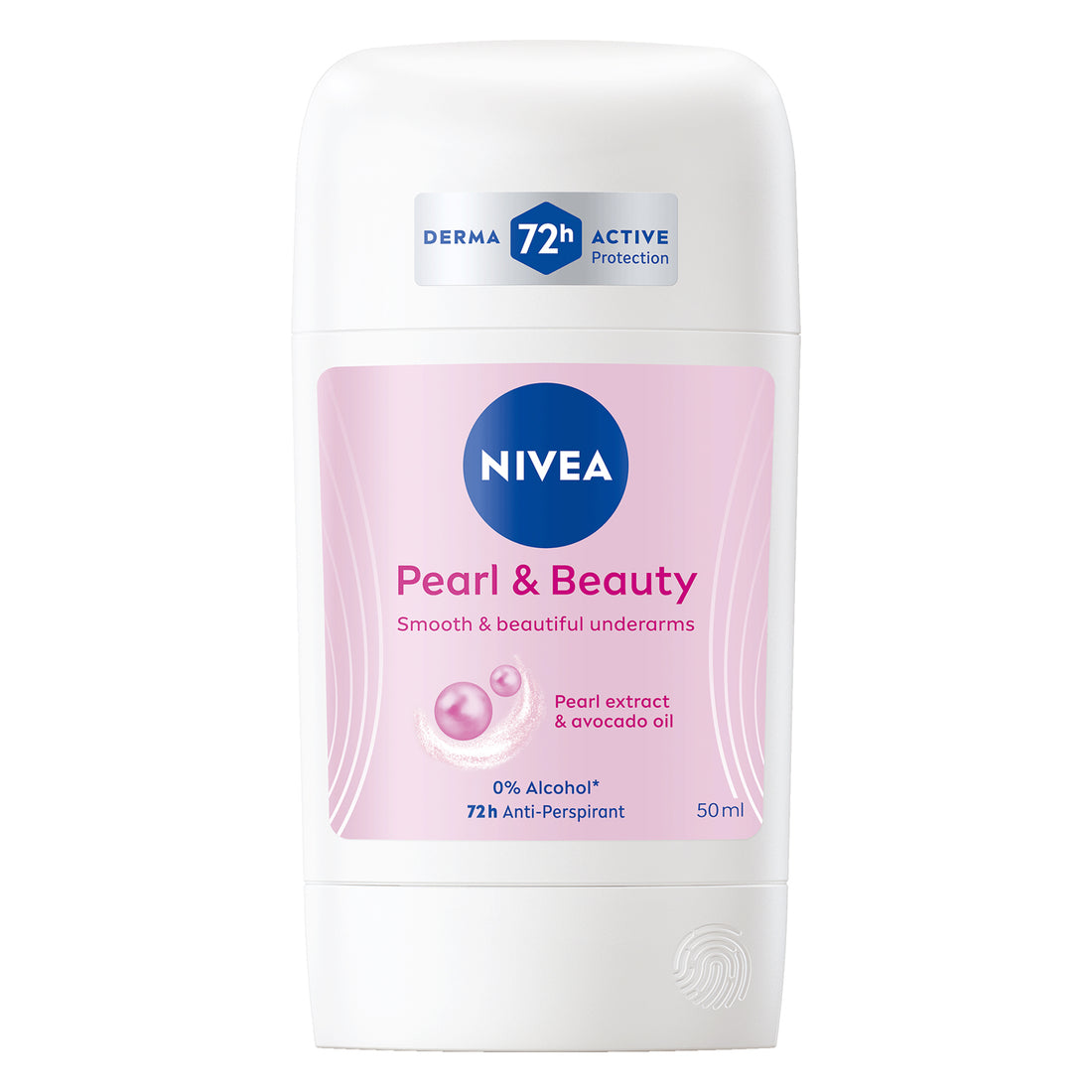 Nivea Pearl & Beauty Antiperspirant Deodorant for Women Soft & Smooth 72H Active Protection Stick 50 ml