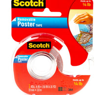 3M Scotch Wallsaver Poster Tape 3/4inch x 150inch 1Pc