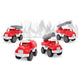 Skid Fusion Pull-Back Fire Truck 4Pes Pack TZ558 Assorted