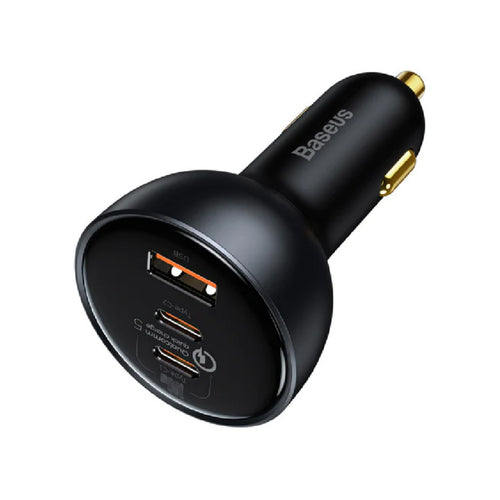 Baseus 3 Port Car Charger, 160 W, Black, ZX160CX