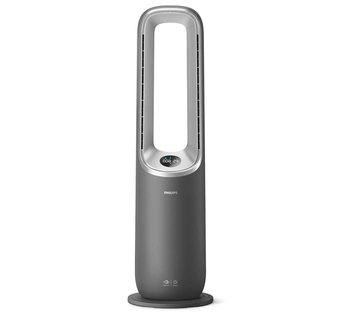 Philips Air Performer 8000 Series 3-in-1 Air Purifier, Fan and Heater, Grey/Silver, AMF870/35
