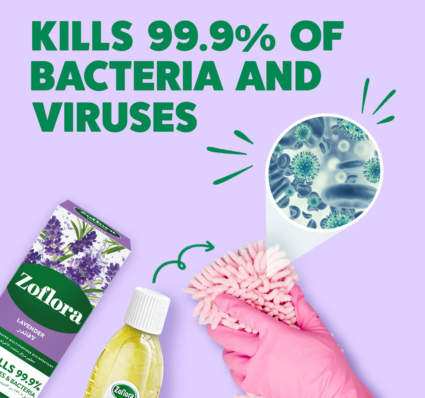Zoflora Lavender Concentrated Multipurpose Disinfectant 250 ml