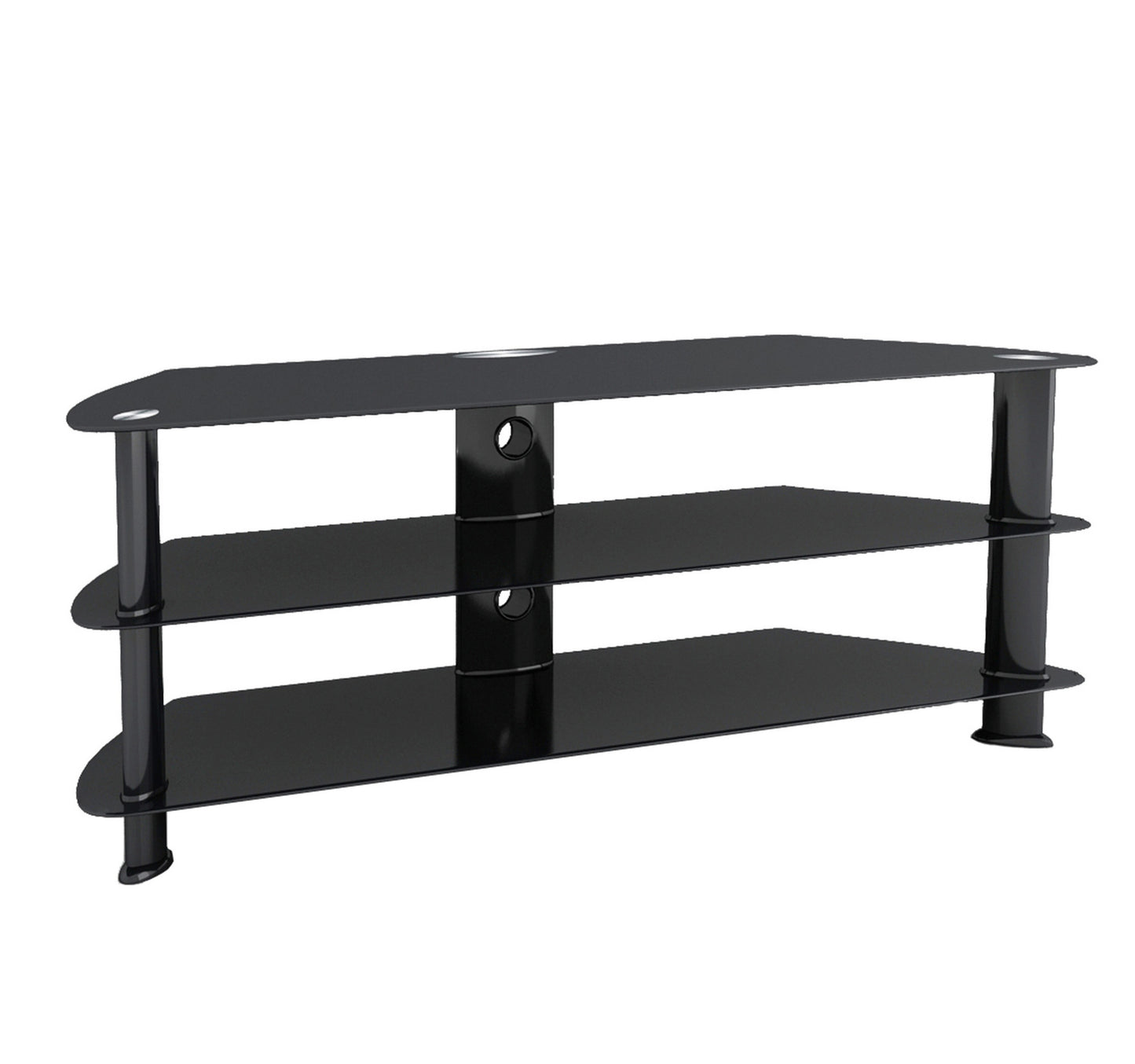 Maple Leaf Home TV Stand Glass 3 Layer, TV916