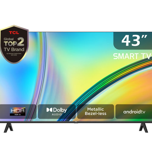 تلفزيون TCL الذكي عالي الدقة LED مقاس 43 بوصة، 43S5400A