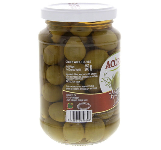 Acorsa Whole Green Olives 200 g