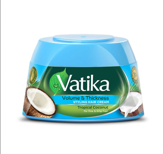 Vatika Volume & Thickness Styling Hair Cream Tropical Coconut 140 ml