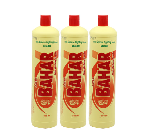 Bahar Dish Washing Liquid Lemon 3 x 800 ml