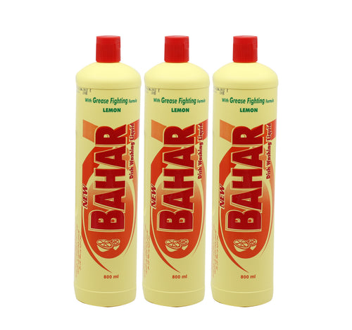 Bahar Dish Washing Liquid Lemon 3 x 800 ml