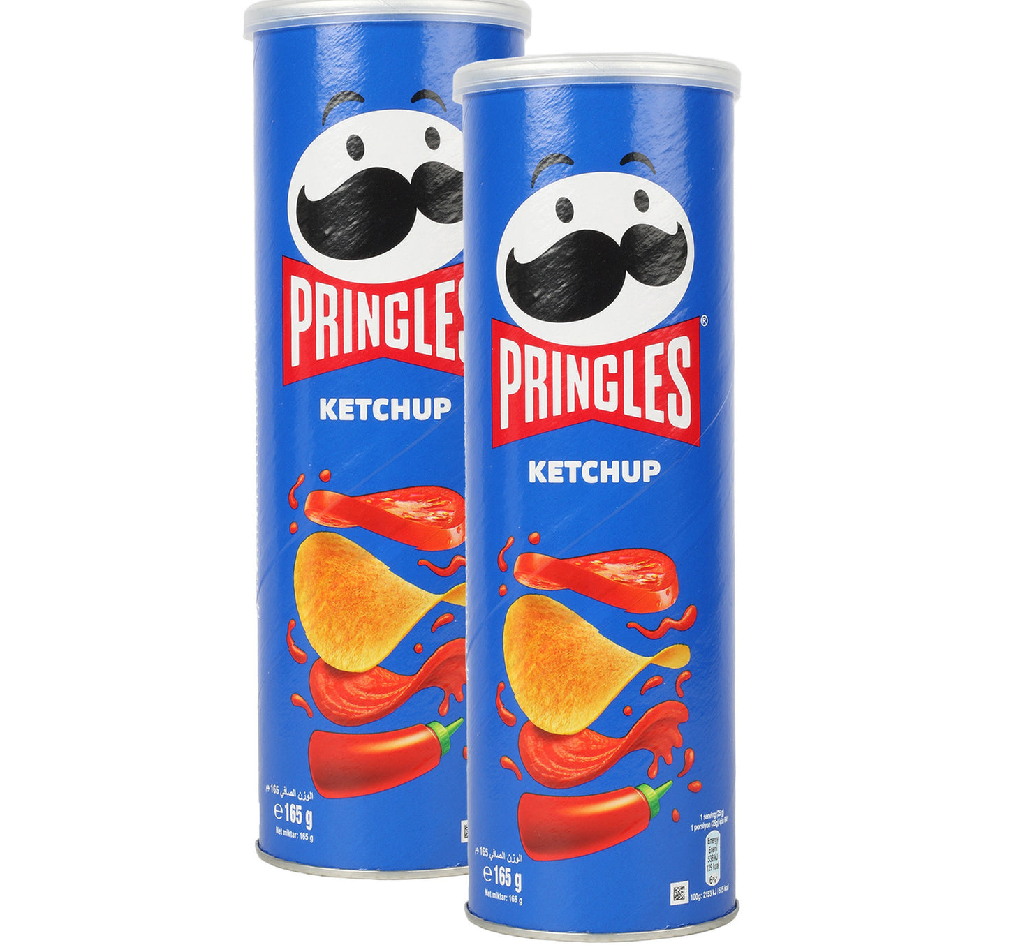 رقائق برينجلز بنكهة الكاتشب 2 × 165 جم