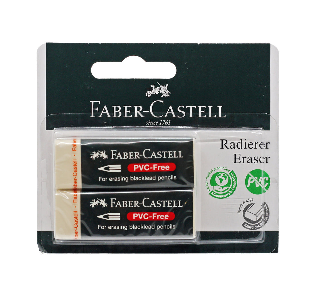 Faber-Castell PVC Free Eraser W/S7085202 2 pcs