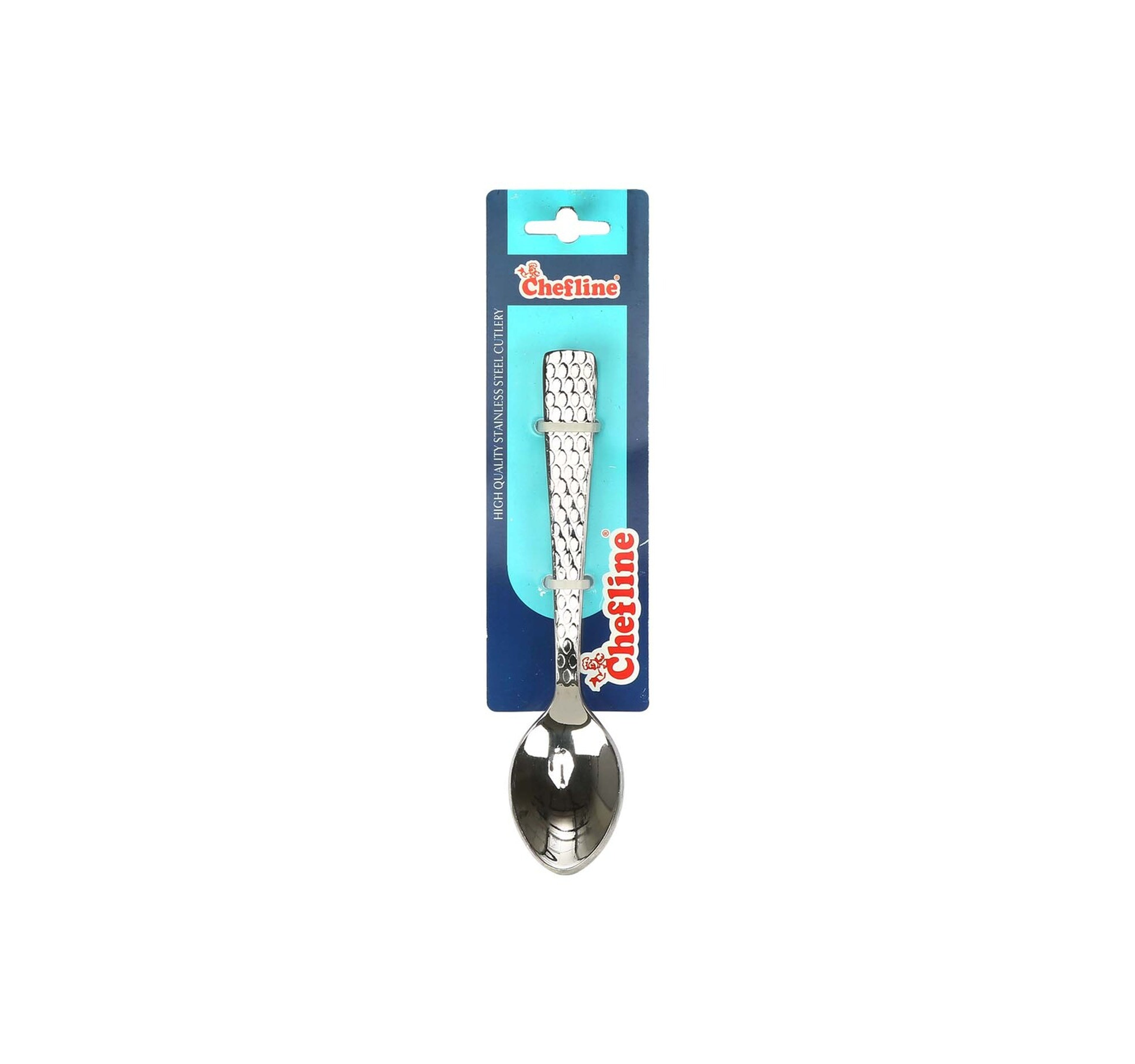 Chefline Hammered Stainless Steel Tea Spoon, 6 Pcs, 2203