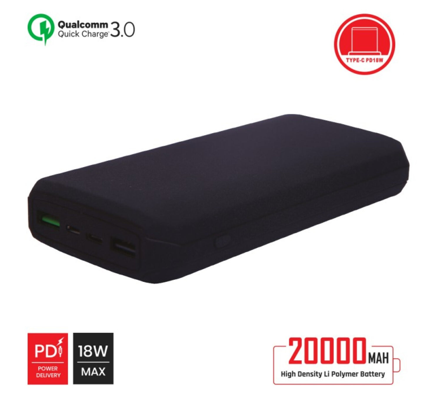 Trands Power Bank QC 30 With PD 20000mAh PB1316
