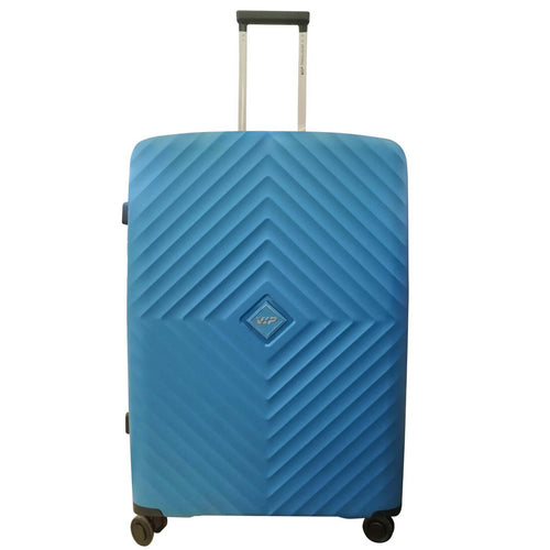 VIP Quad 4Wheel Hard Trolley 75cm Blue