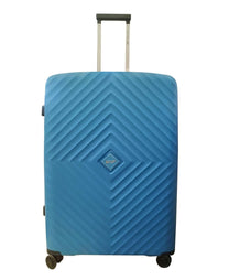 VIP Quad 4Wheel Hard Trolley 75cm Blue