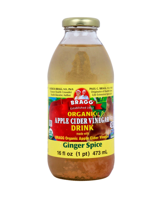 مشروب خل التفاح العضوي والزنجبيل والتوابل من براغ 473 مل