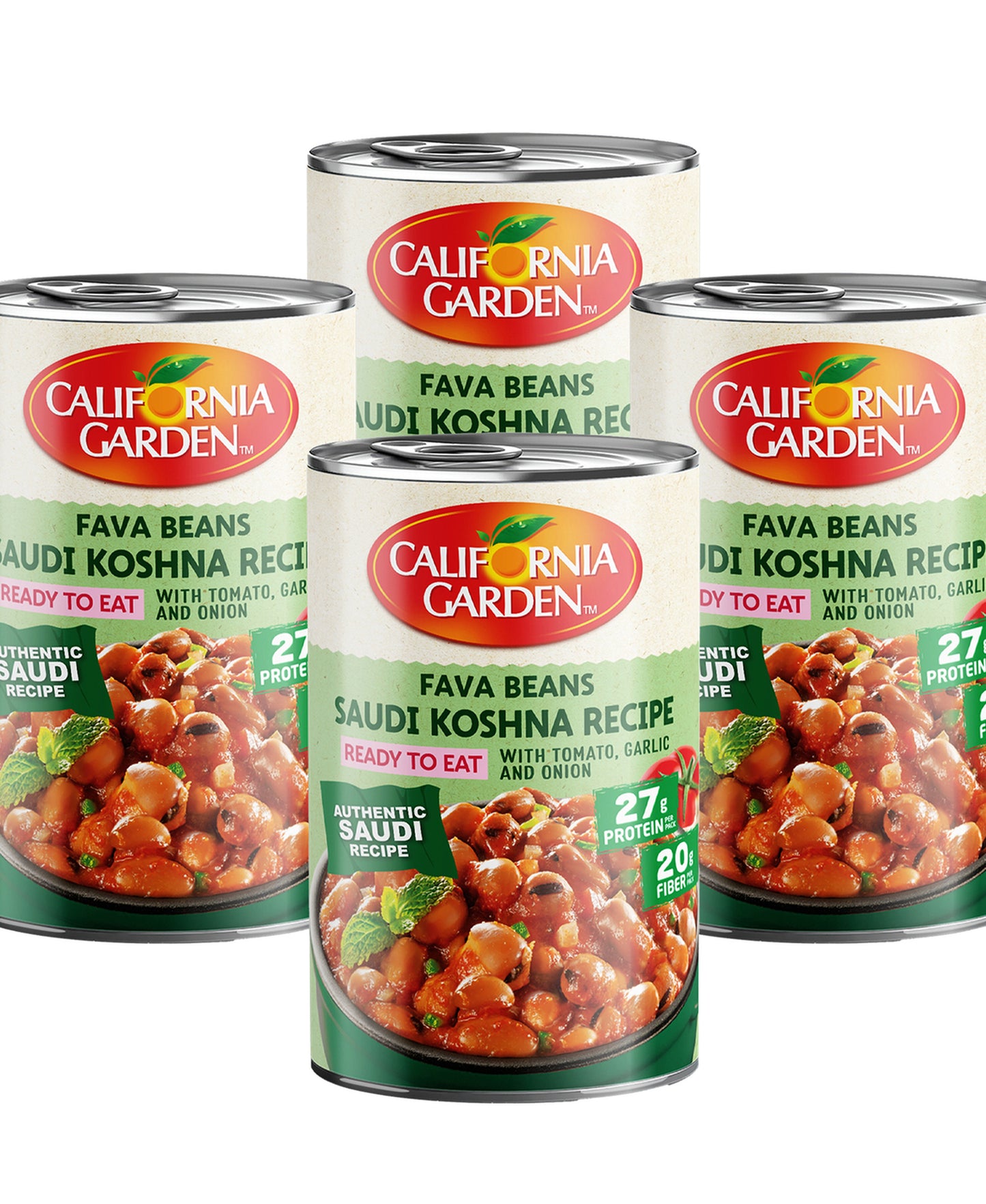 فول مدمس من حدائق كاليفورنيا، وصفة الكشنة السعودية 450 غ 3+1