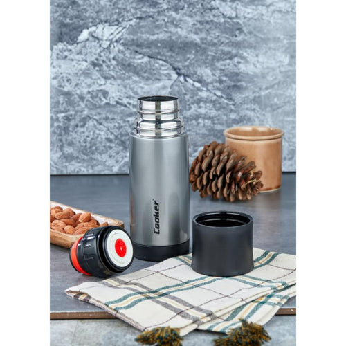 Cooker Stainless Steel Double Wall Vacuum Flask, 300 ml, 2058