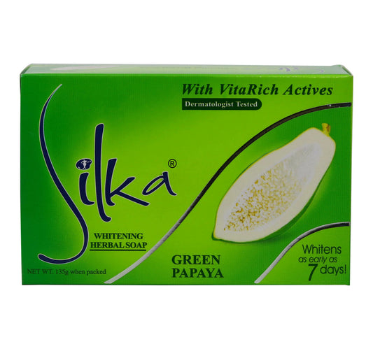 Silka Herbal Soap Whitening Green Papaya 135 g