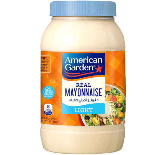 American Garden Gluten Free Dairy Free Real Mayonnaise Light 887 ml