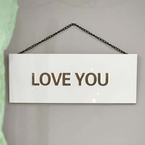 Maple Leaf Love You Sign Wooden Pallet Wall Art Hanging Board, 20YX092