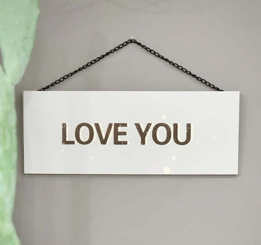 Maple Leaf Love You Sign Wooden Pallet Wall Art Hanging Board, 20YX092