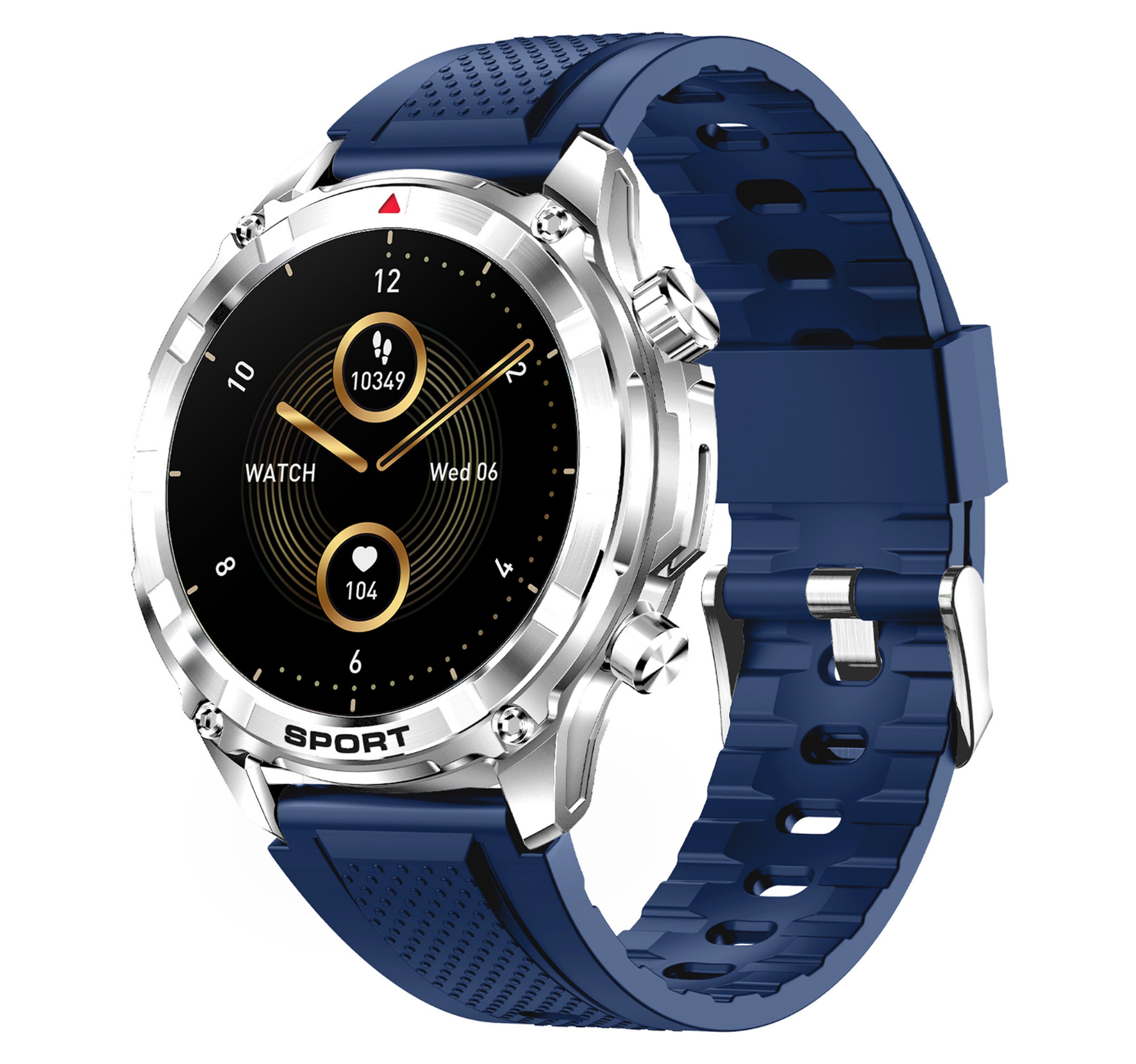 X.Cell Smart Watch Elite 6 Silicon Strap Blue