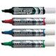 Pentel Maxiflo Medium Chisel Tip Liquid Ink Dry Wipe Marker, 8 Pcs, MWL608
