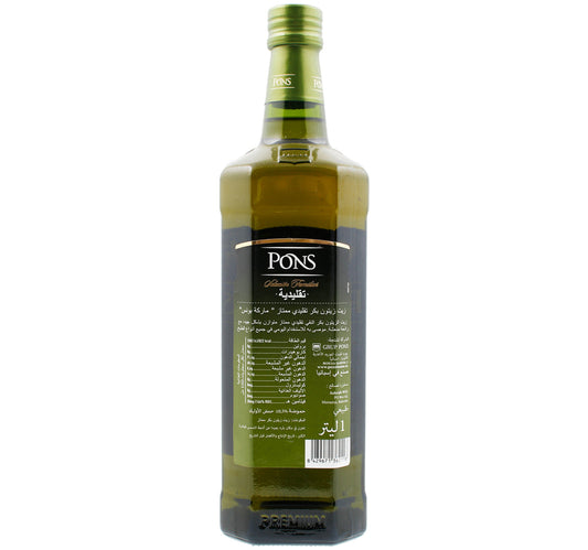 Pons Extra Virgin Olive Oil Traditional 1 Litre