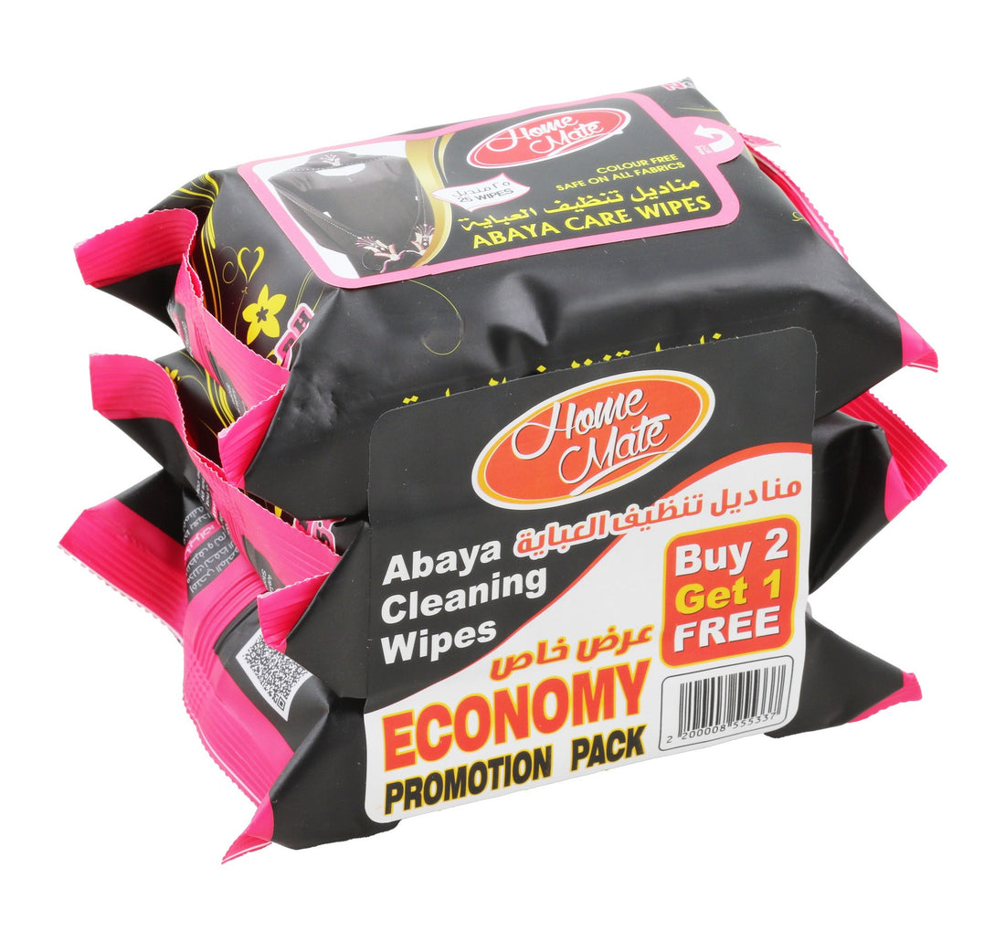Home Mate Abaya Care Wipes 25 pcs 2+1