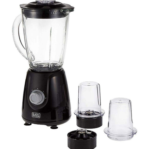 خلاط زجاجي بلاك آند ديكر 400 واط مع مطحنتين BX440G