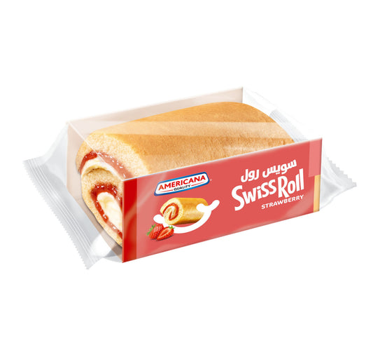 Americana Swiss Roll Strawberry With Vanilla Cream 55 g