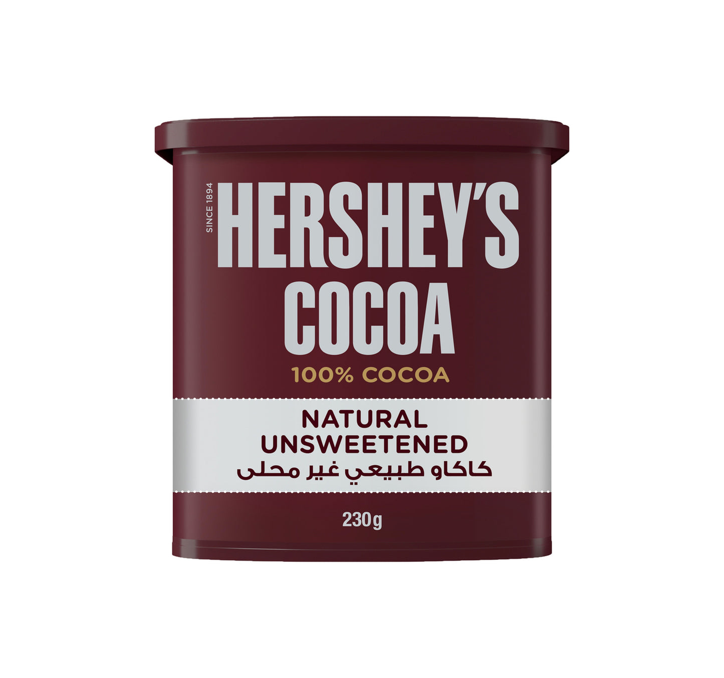 مسحوق كاكاو هيرشي 100% كاكاو غير محلى طبيعيًا 230 جم