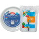 LuLu Plastic Plates 26cm 25 pcs + Plastic Cups 6oz 50 pcs