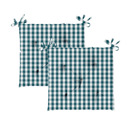 Homewell Chair Pad, 40 x 40 cm, 2 pcs, Turquiose