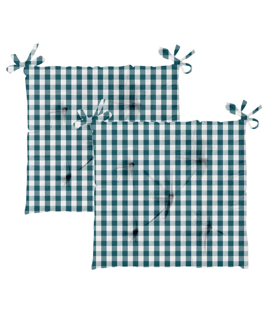 وسادة كرسي هومويل، 40 × 40 سم، قطعتان، فيروزي