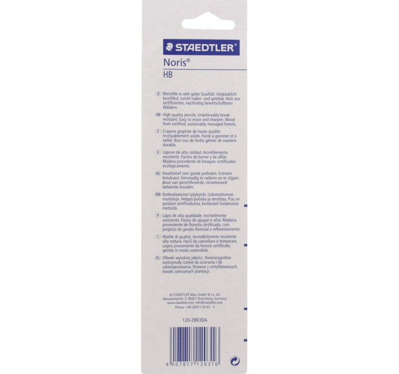 Staedtler Noris Pencil HBST120-2BK3DA 3 Piece