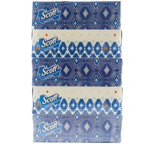 Scott Plus Facial Tissue 2 ply Value Pack 5 x 120 Sheets