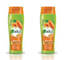 Vatika Naturals Moisture Treatment Shampoo Enriched with Almond & Honey For Dry & Frizzy Hair With Nourishing Vatika Oils 2 x 400 ml