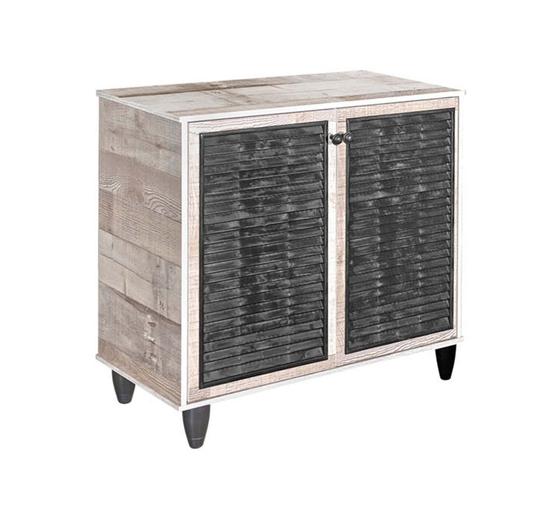 Maple Leaf Home Shoe Cabinet, 2 Door, Light Oak, 88-LO