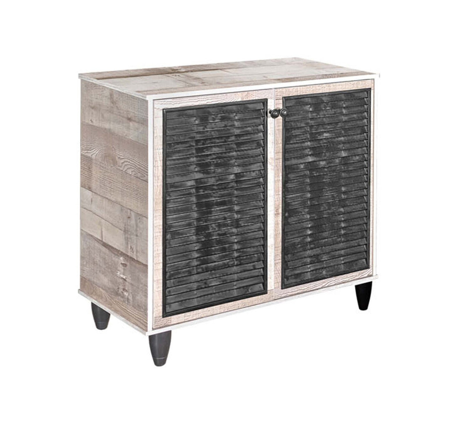 Maple Leaf Home Shoe Cabinet, 2 Door, Light Oak, 88-LO